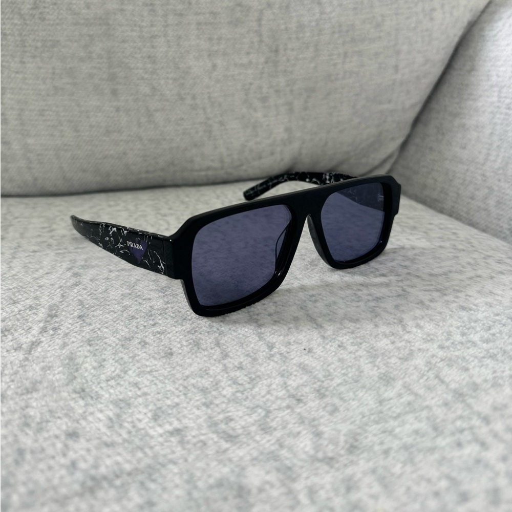 Prada Mens PR 22YS Black Violet Sunglasses
